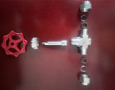 Stop valve for fermentation tank (breakdown drawing)